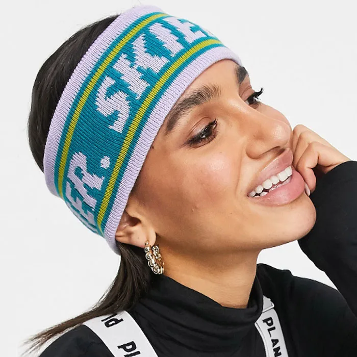 Adults Ski Headband Mens Stretchy Athletic Custom Ski Headband Sweatband Elastic Winter Women Snow Ski Headbands