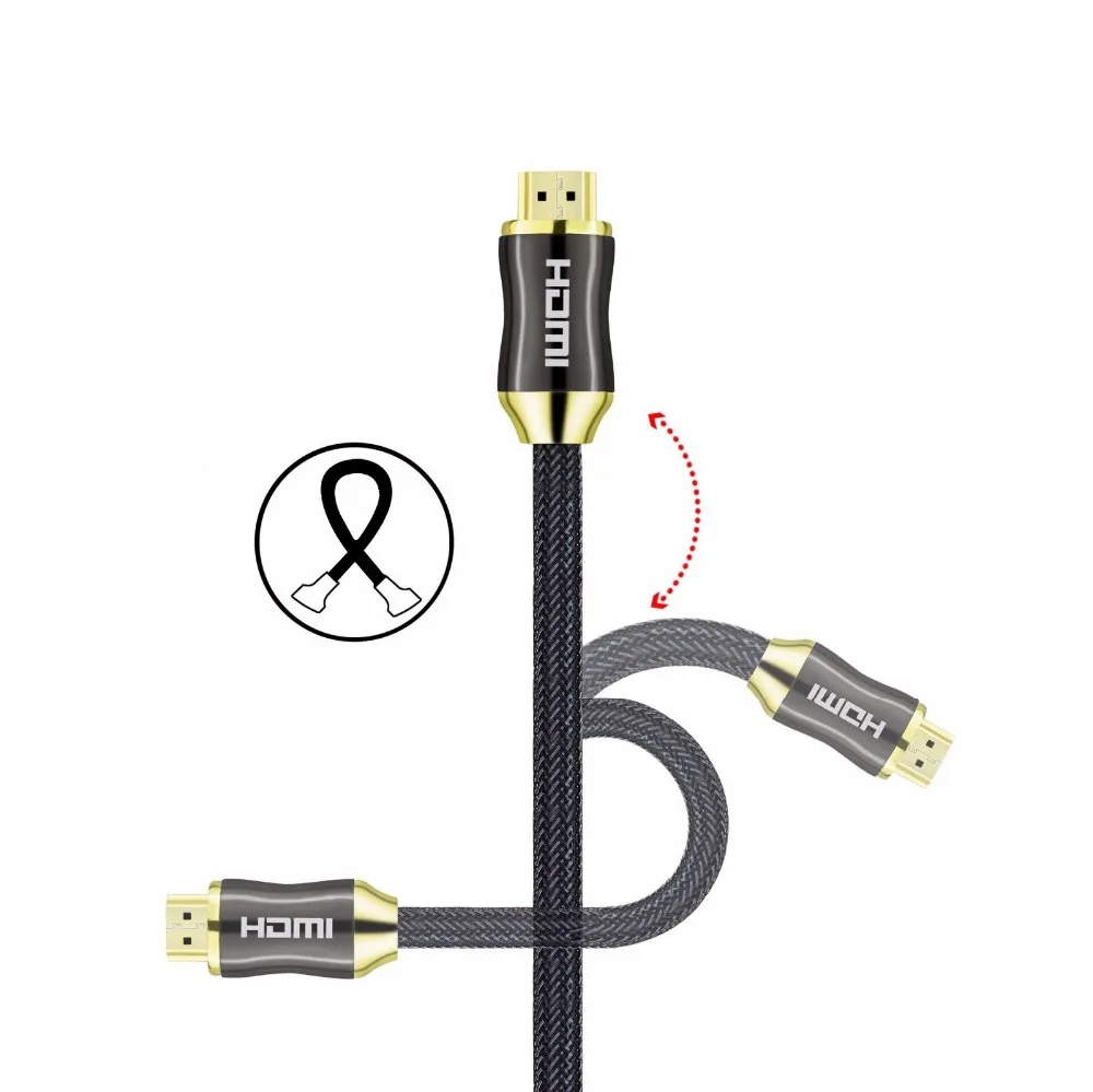  Позолоченный HDMI высокоскоростной 3D 8K 4K 60 Гц Hdtv кабель «штырь-штырь» 1 м 2 3 5 10 15 Ultra Hd