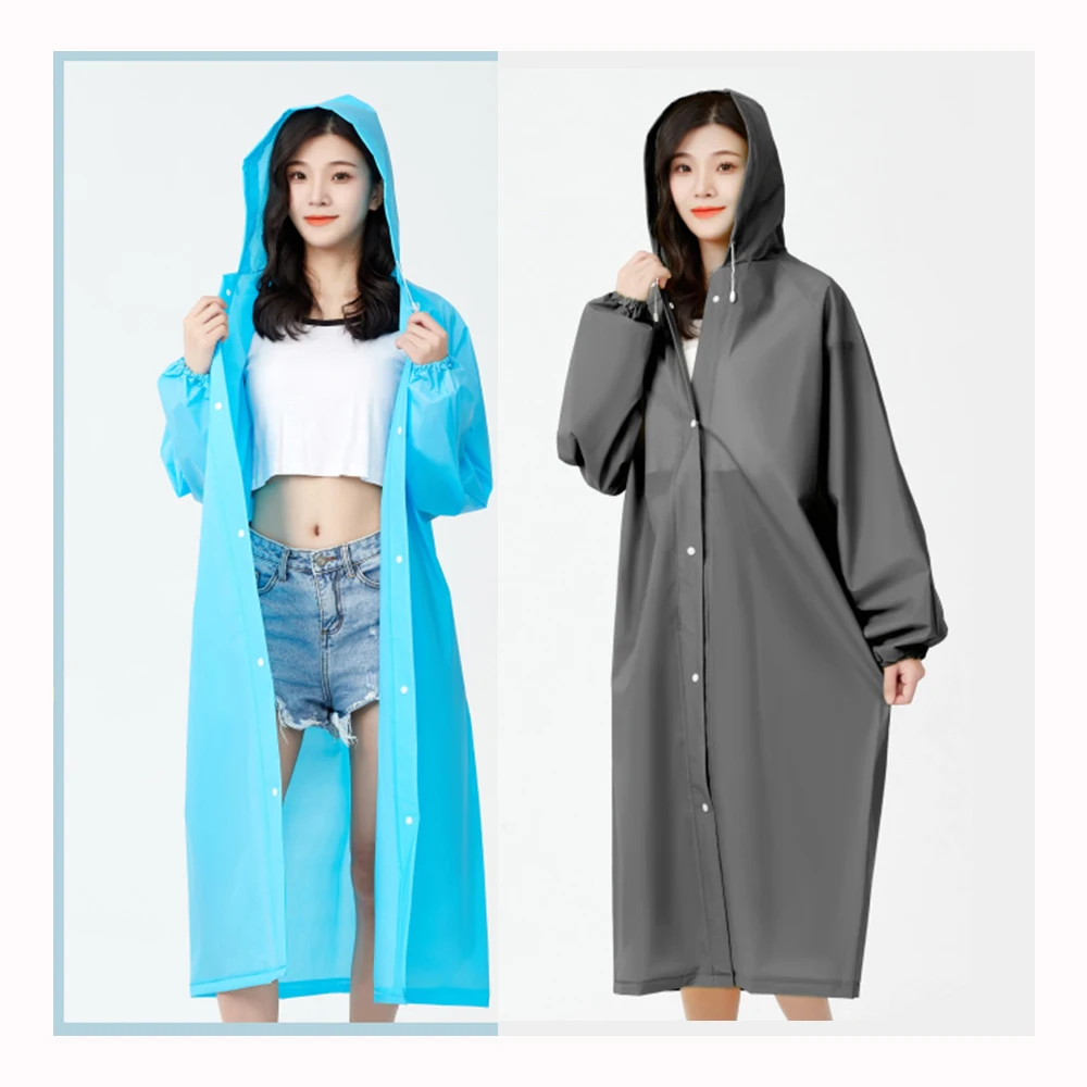 Manufacturers Raincoats EVA Long Waterproof Poncho Raincoat For Adults Men women raincoats Outdoor rain coat