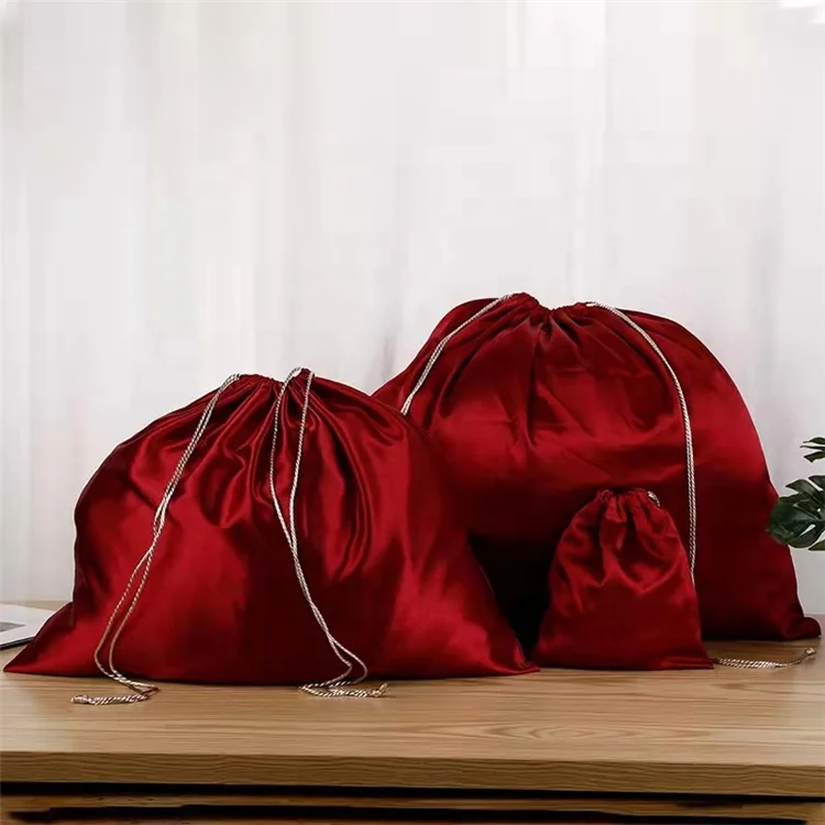 Chuanghua большие атласные мешки для пыли с шнурком Sacs en шелковистые 19x20 Пылезащитная сумка устойчивая