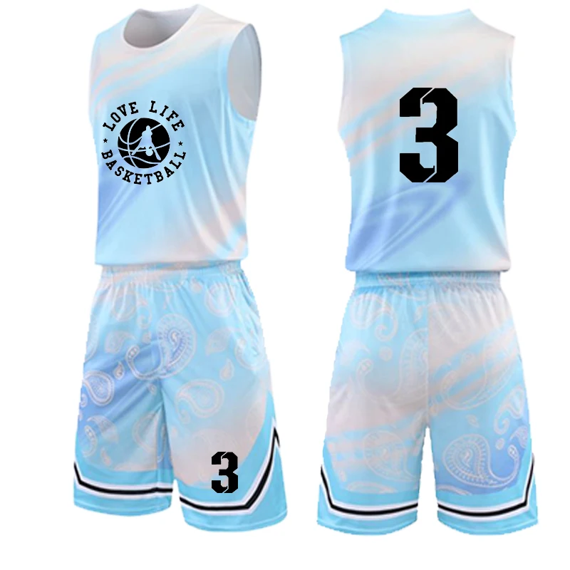 
Wholesale new blank team basketball jerseys for printing design your own basketball uniform 