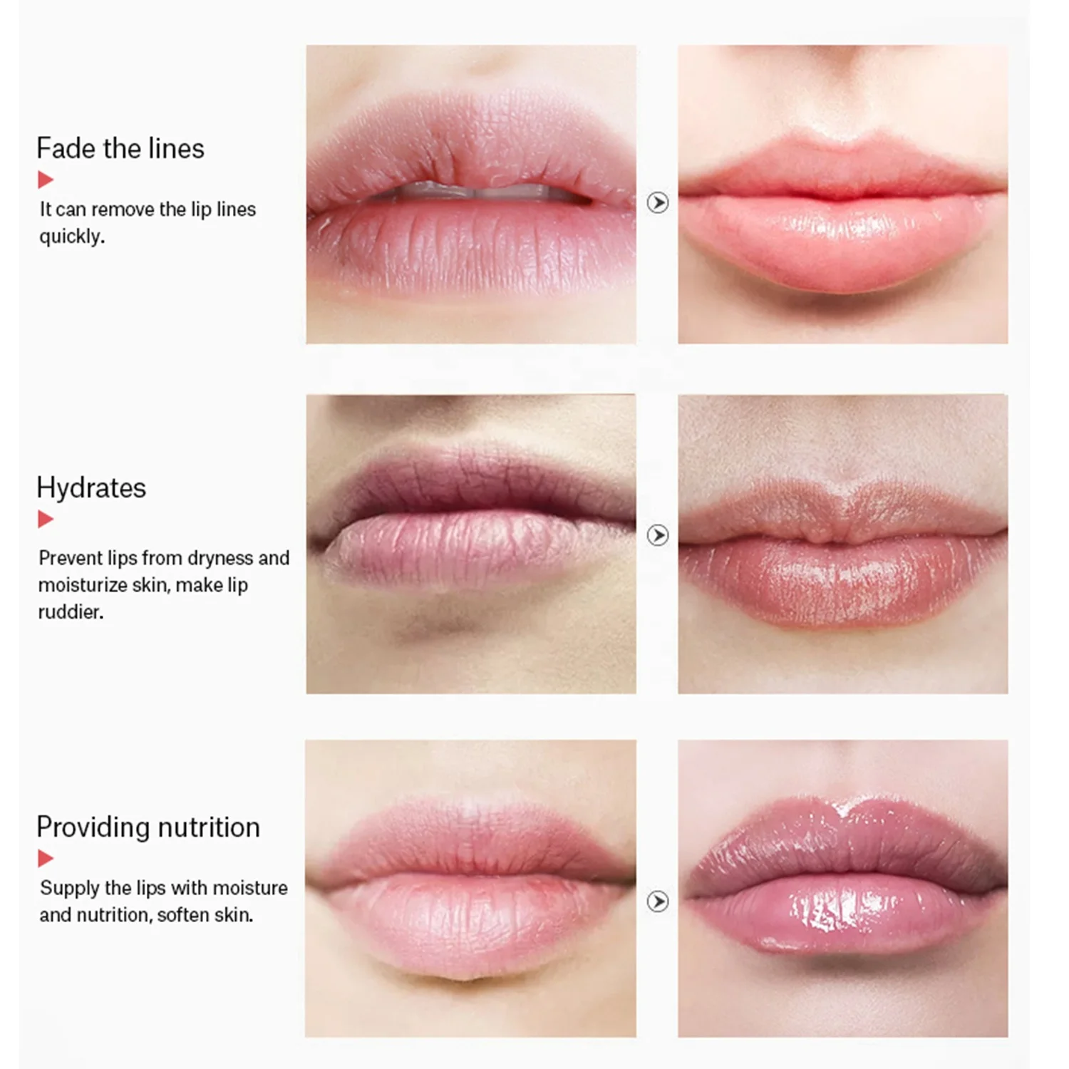 Private Label Wholesale Collagen  Hydrogel Pink Ang Gold Lip Maskss