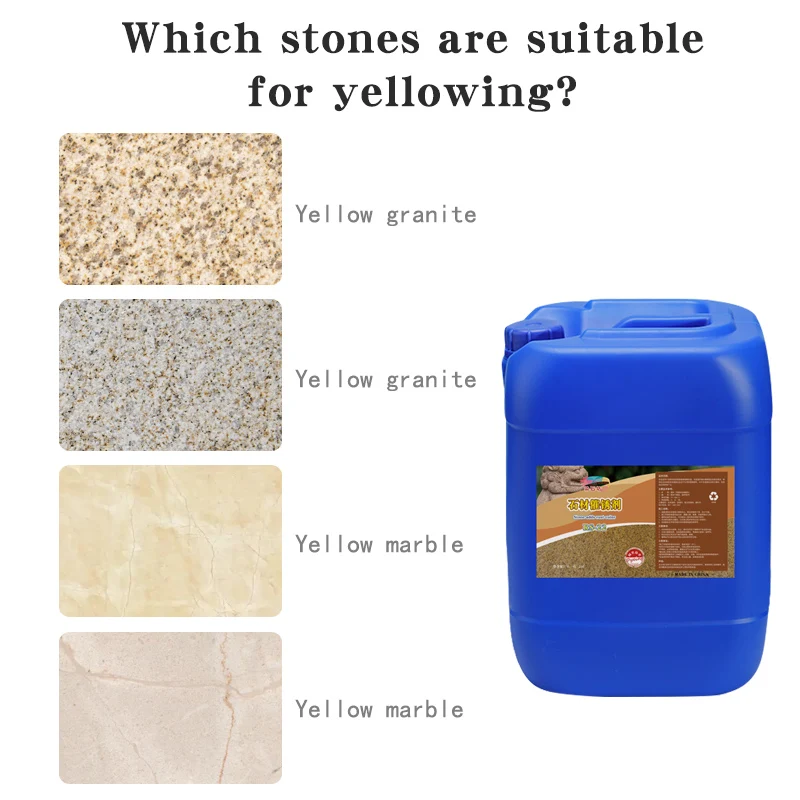 Quickly turn yellow rust from stone oxidation into yellow water-based environment-friendly stone rust promoter