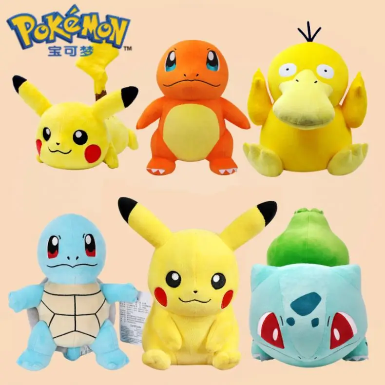 Официальные плюшевые куклы Pokemoned детские подарки милые аниме Мультяшные игрушки для детей