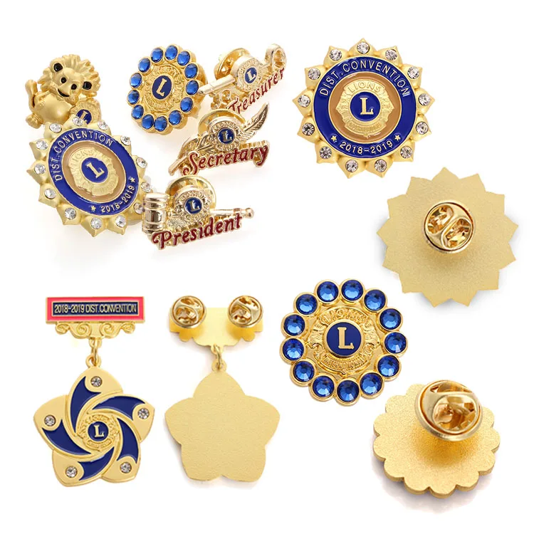  Bulk Cheap Metal Soft Enamel Gold Lapel Pins Logo Hollow Custom Type Pin Badge Best Souvenir