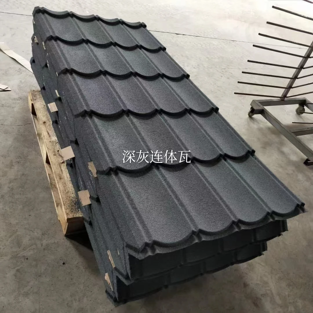 Long Span Stone Coated Steel Roof Tile Customized Length Easy Installation Heat Resistant Roofing Sheets Price