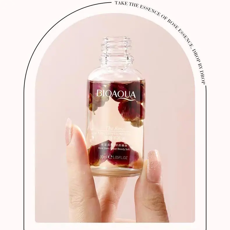 bioaqua OEM ODM Private Label Service 30ml rose stem flower oil plant extract Nourishing Moisturizer skin Care flower oil