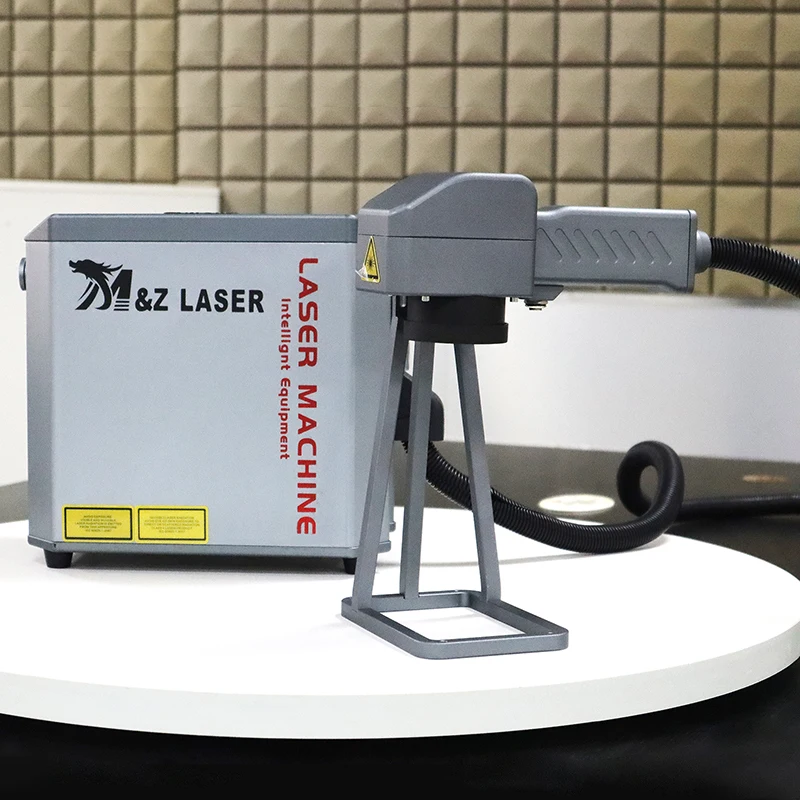 20W plug-in Portable Laser Engraving Machine Handheld Fiber Laser Marking Machines for Metal Tire wood glass Container QR code