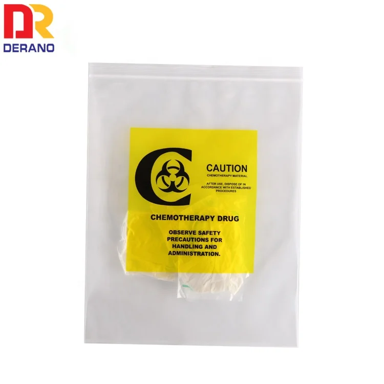 Wholesale Customized Medical Biohazard Specimen Transport Bags/medical Waste Poly Bag