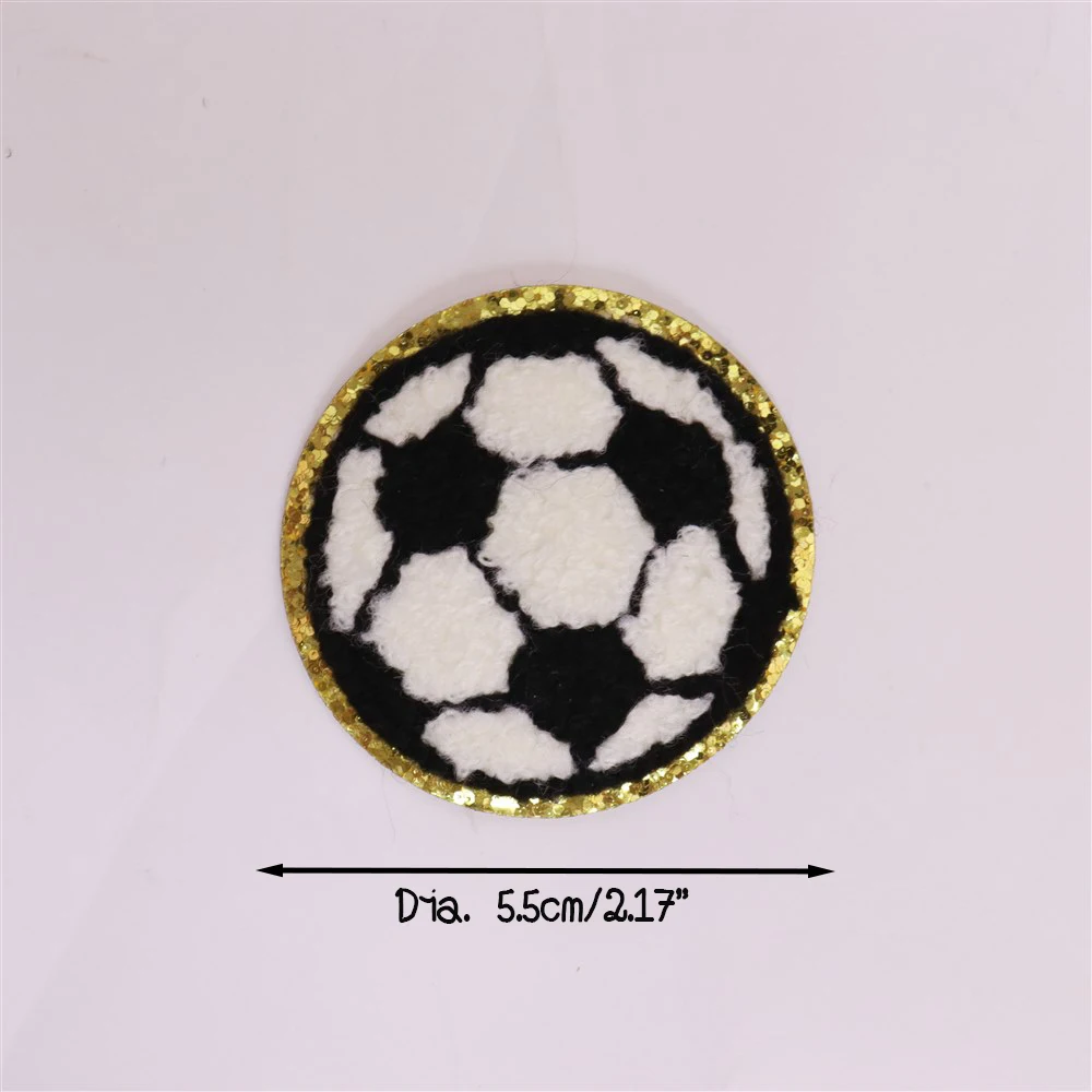 Keymay Fast Ship Sticky On DIY Tennis Soccer Tennis Racket Pickle Ball Embroidery Craft Clothing Jacket Bag Football Patch