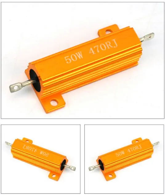 RX24  50w1K 1K 1.2K 1.5K 1.8K 2K 2.2K 2.5K 3K 3.3K 4K 4.7K 5.1K 6K 7.5K 8K 10K aluminum power metal shell case resistor