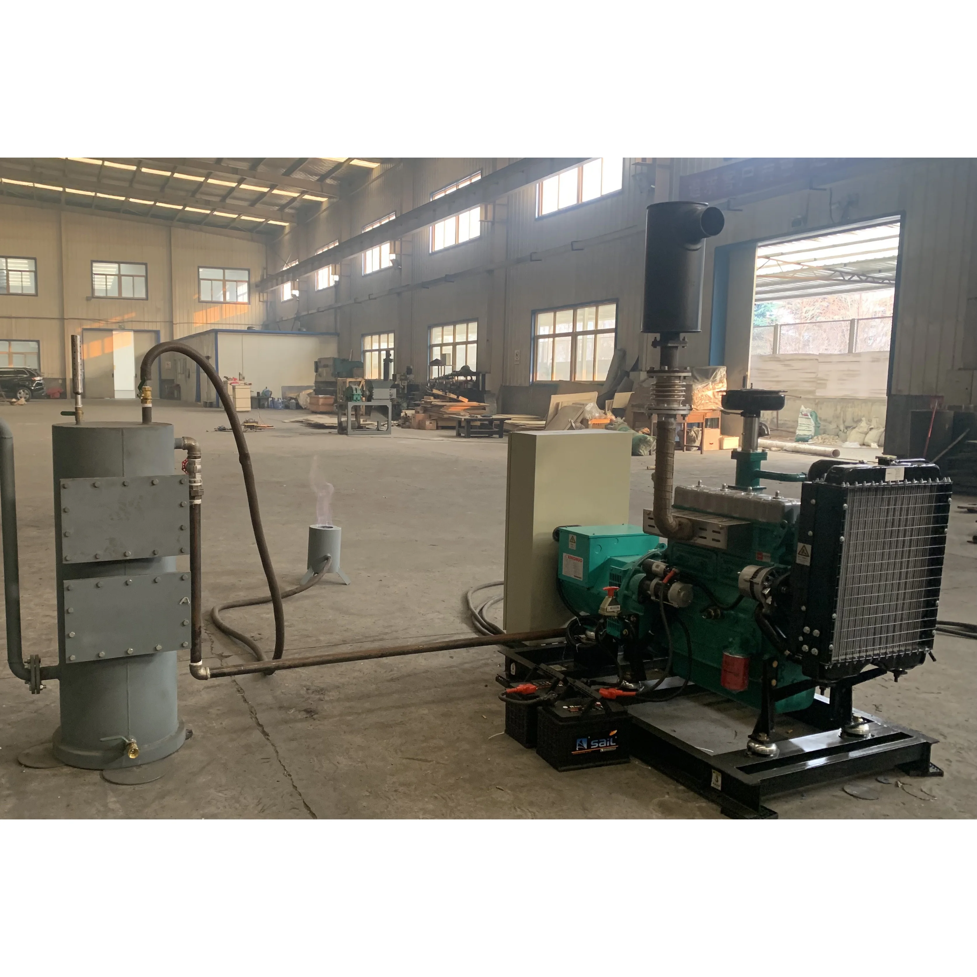 Hot sale cheap price produce gas Home Heating biomass gasifier with good performance