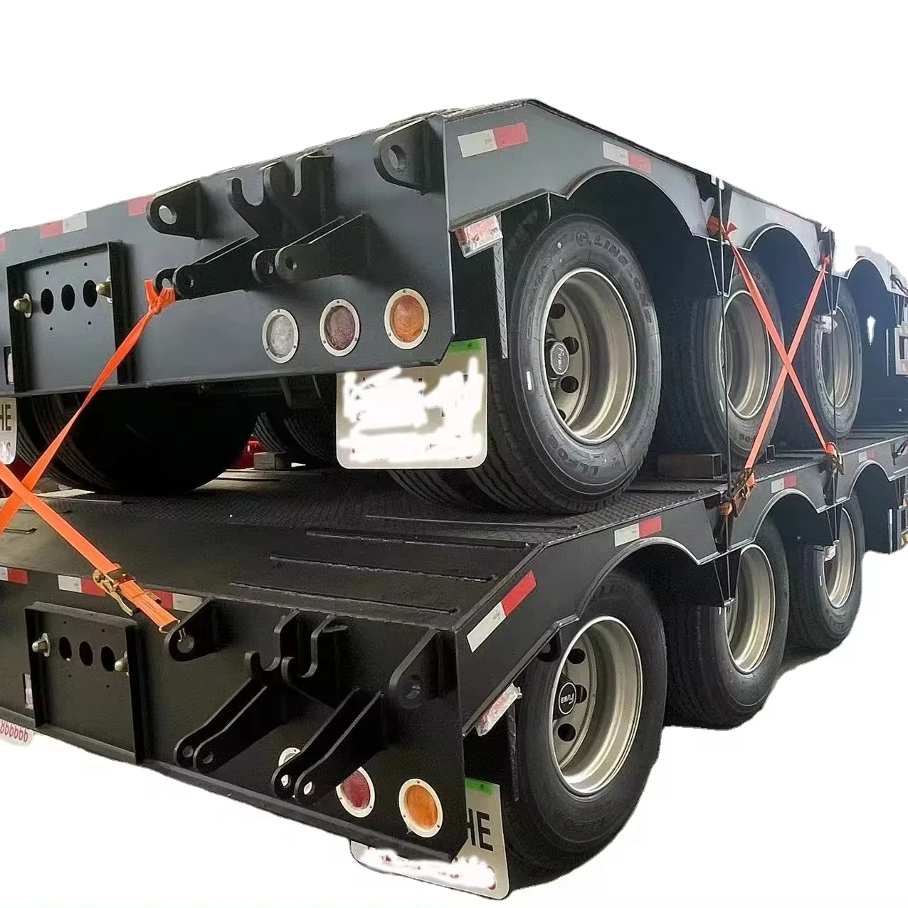 Factory Direct Sale Brand New Flat Bed Container Semi Trailer Used 3 4 Axles Flatbed Trailer
