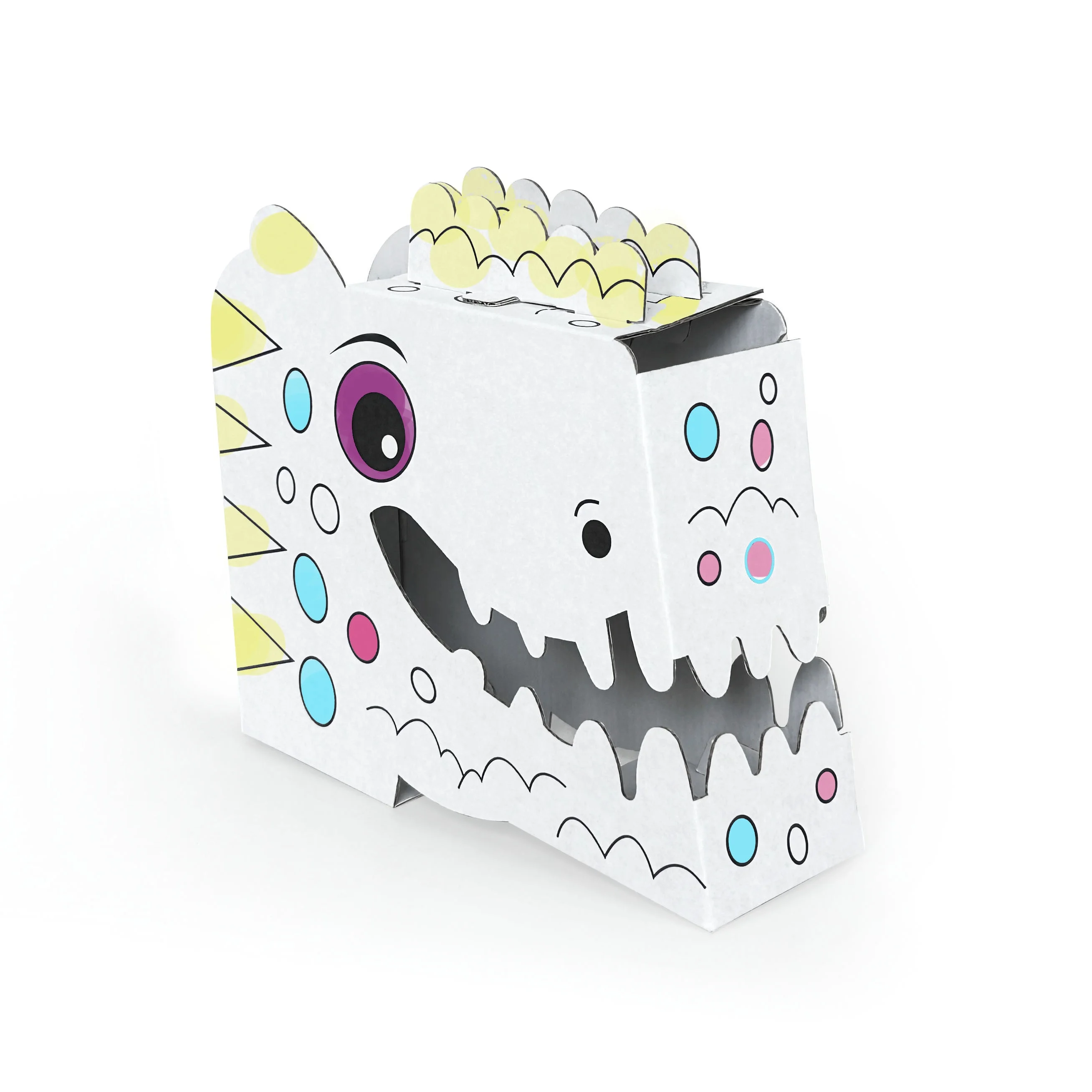 Cardboard Playhouse Kids Painting Arts Crafts Paintable Paper Diy Art Drawing Toys