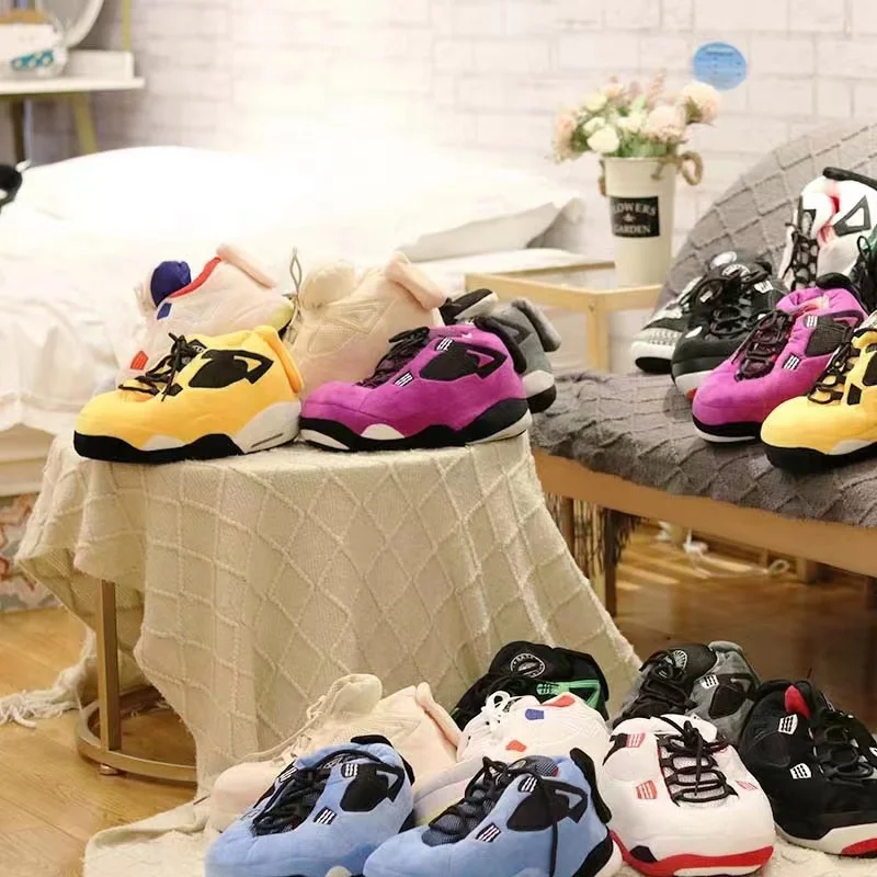 2024 HOT home slipper costoum plush sneakers one size fits all sneaker slippers men