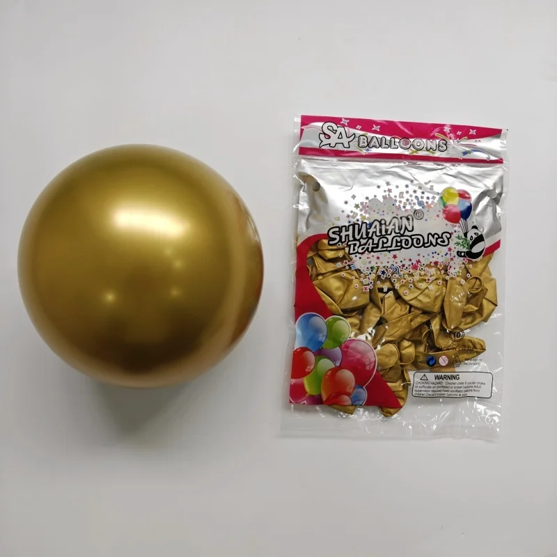 Latex Balloons Wholesale 10inch Glossy Metalchrome Metallic Pearl Back to School Supplies Silk Screen Printing Latex,latex