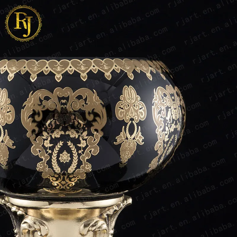 Uzbek Kazak Bagima Nut Fruit Plate Idishlar Glass Gold Pattern Chinni Posuda Dish Set Dinner Dinnerware Plates For Dinner