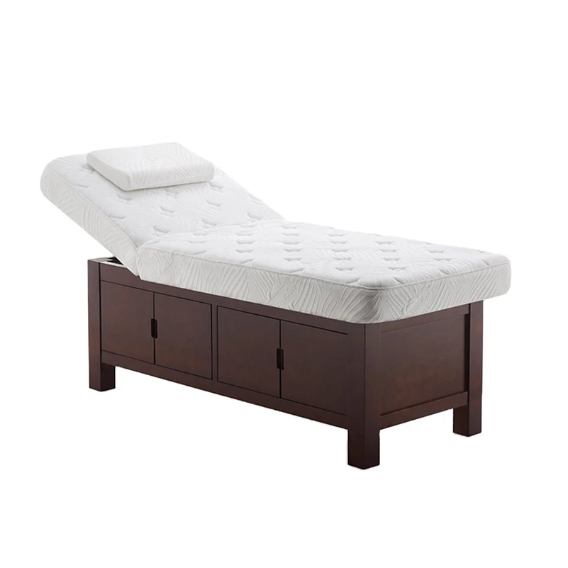 Wholesale luxury Multifunctional wooden tattoo lash bed  facial chair massage spa beauty  Tables Bed with stool