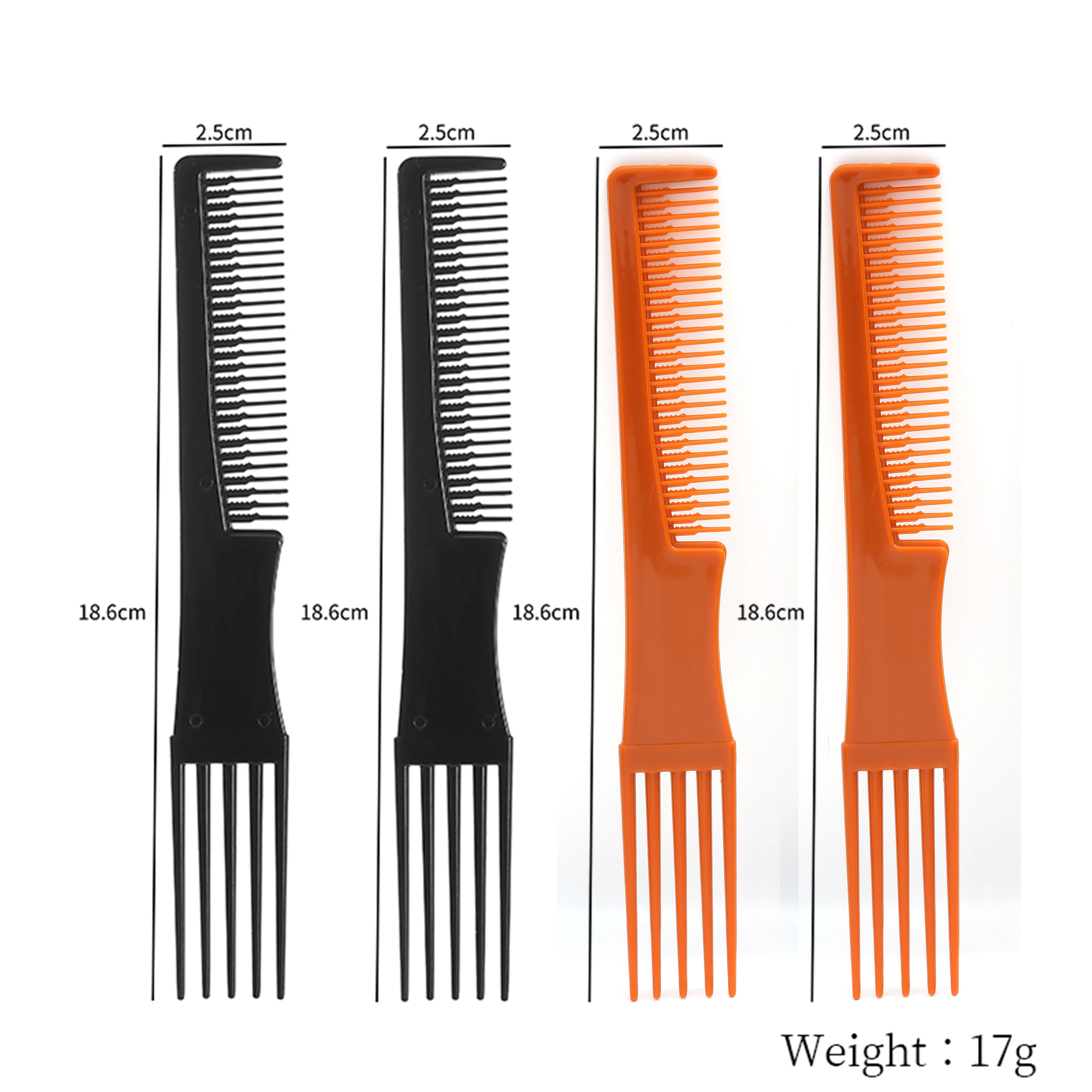 Factory Wholesale Price Comb Beauty Black Styling Lift Comb Metal Pik Professional Hairdressing Comb