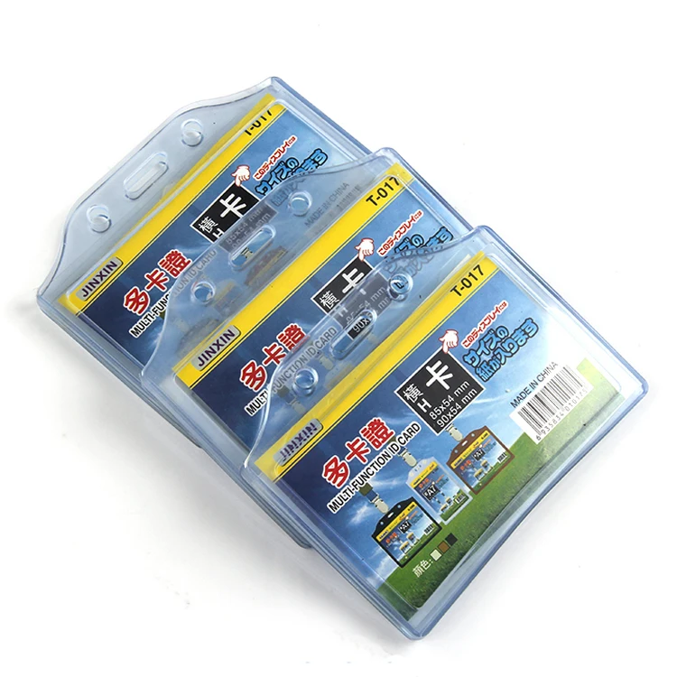 Hot Sale Clear Soft Plastic Id Card Holder