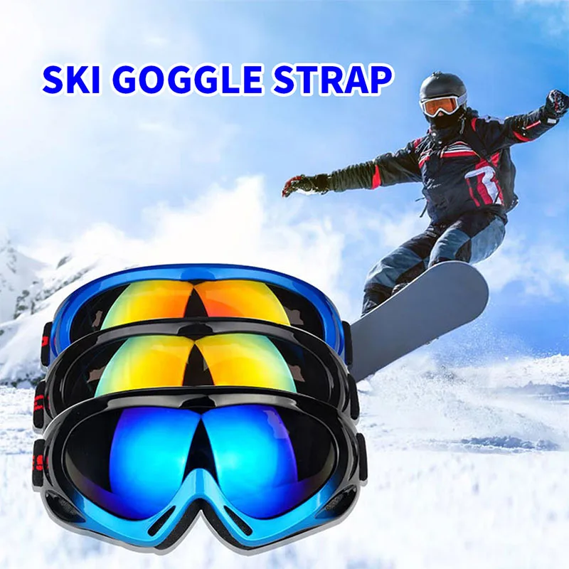 Manufacturer for custom ski goggles strap fashion snow eyewear elastic ski helmet goggles strap