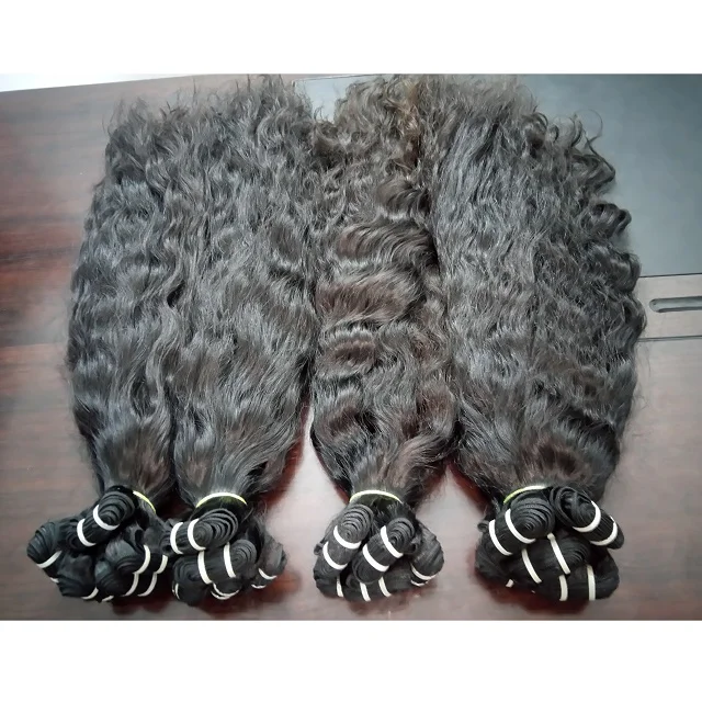 Top Quality Raw Unprocessed Hair Extension Single Donor Human Hair in India Natural Straight 10 to 35