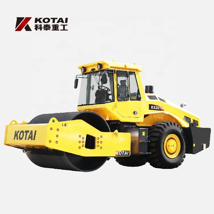 KS267H 26 Ton Asphalt Roller Hydraulic Diesel Single Roller with Cab Asphalt Compacting Machine Heavy Ton Roller