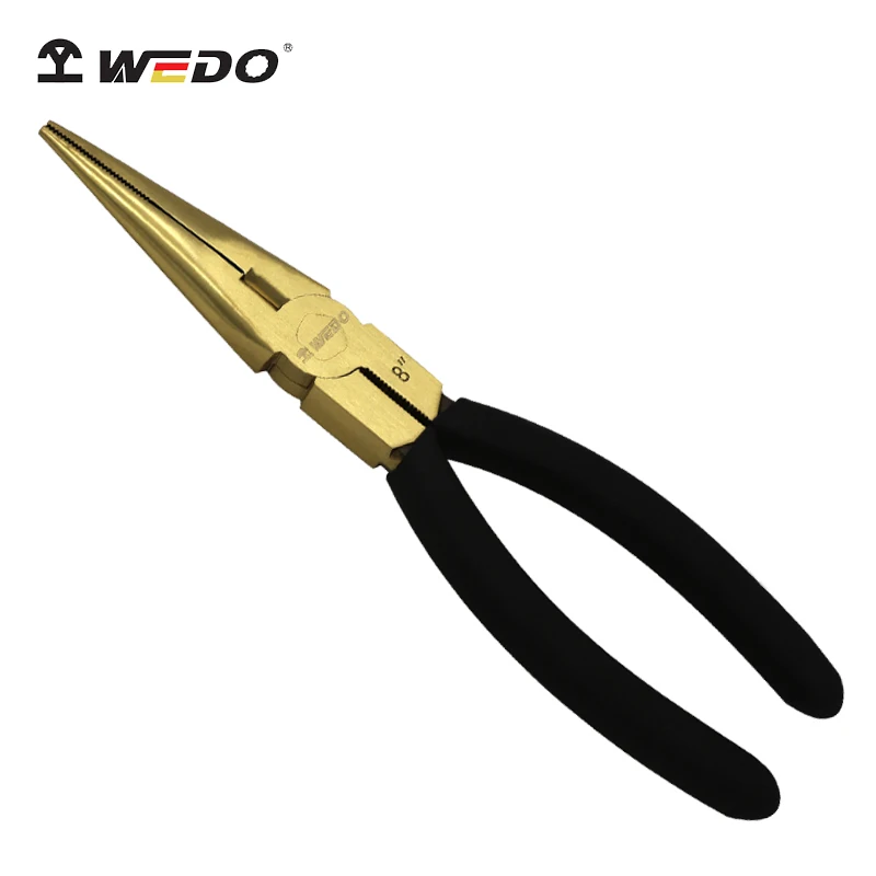 WEDO High Quality Non sparking Safety brass copper Snipe Nose Pliers