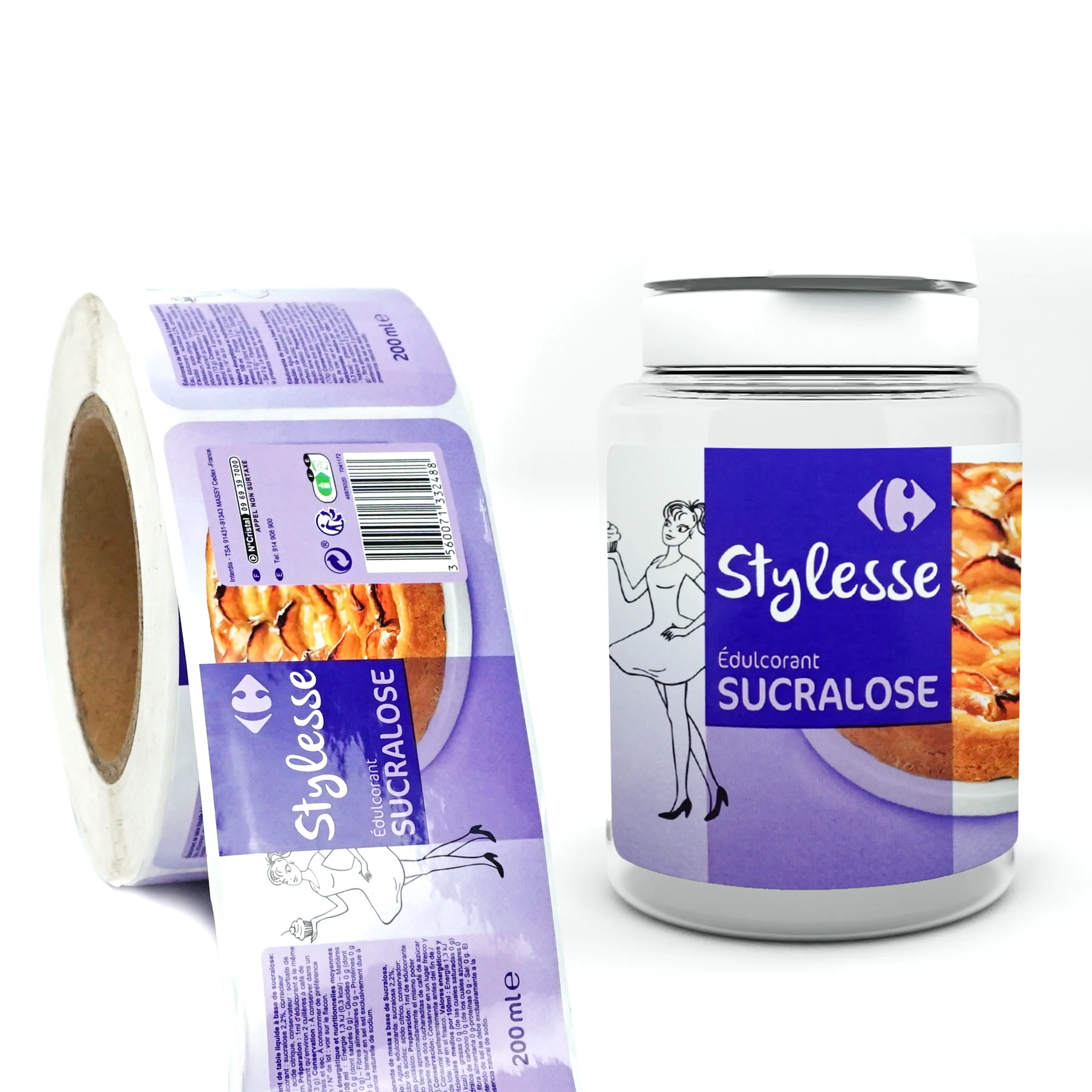 Custom Self Adhesive Waterproof Food Tamper Proof Seals Stickers Logo Label Maker Etiqueta Glossy Labels For Bee Honey Jar