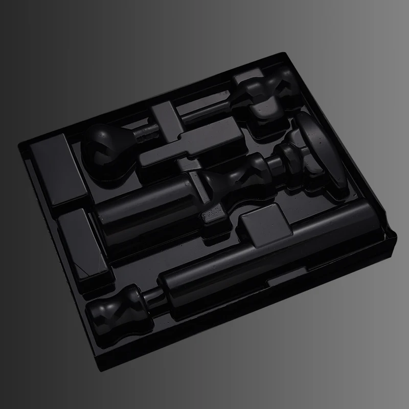 Wholesale Custom Eco Friendly PVC Plastic Vacuum Forming Inner Blister Packaging Home Appliances Black Packaging Tray Set