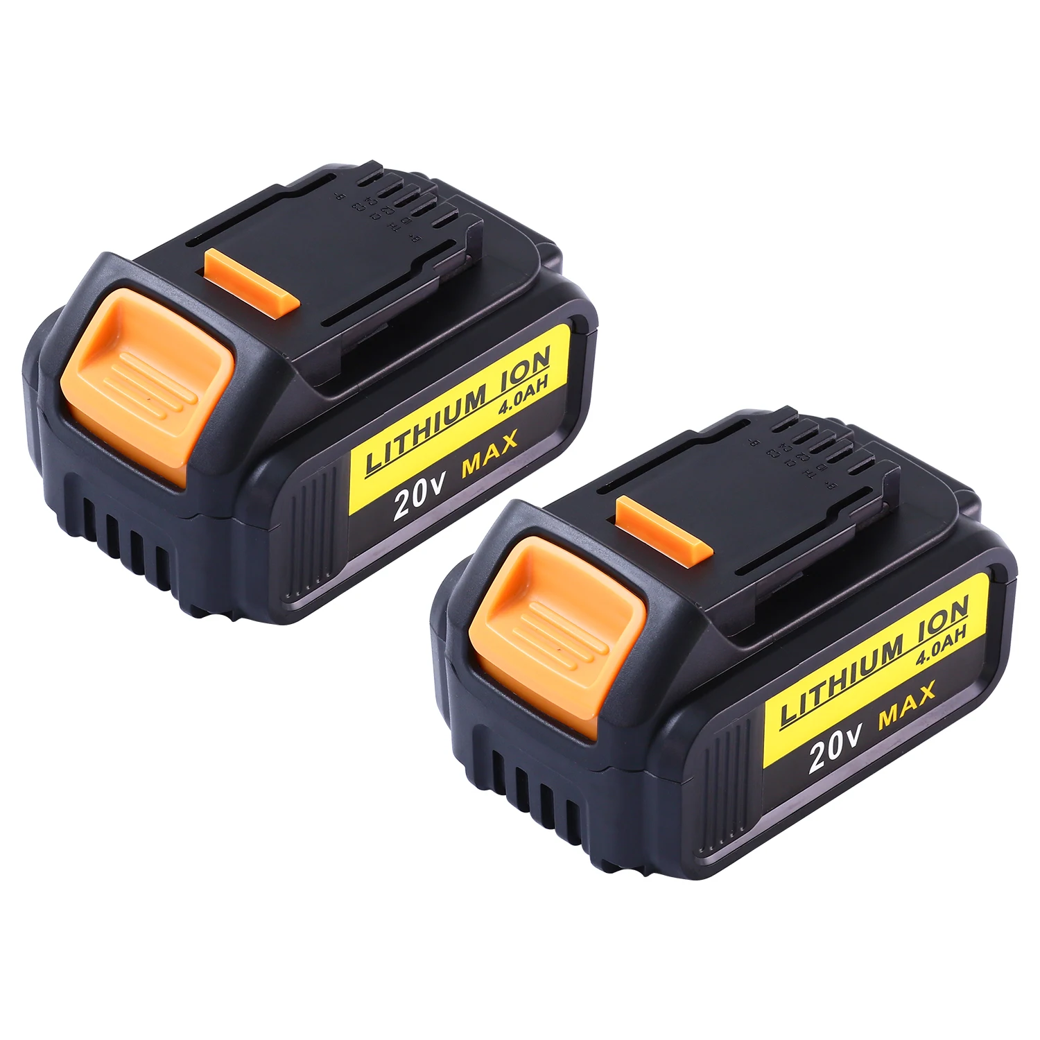 Free Delivery RHY 2pcs 18V Lithium ion Batteries 20V 6Ah DCB200 DCB205 Drill Screwdriver Battery