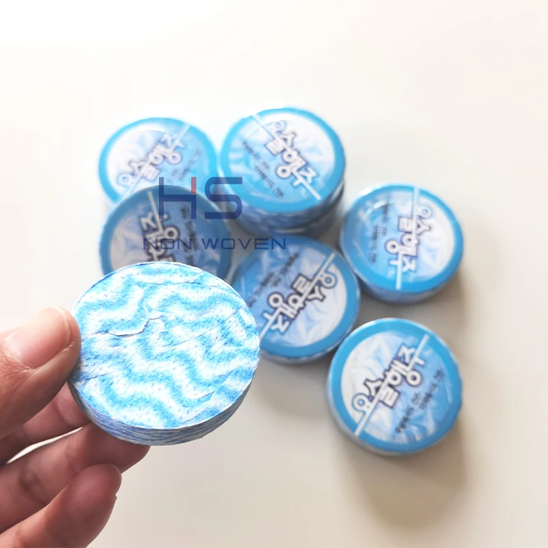 Korea Market Blue Compressed Washcloth Towels