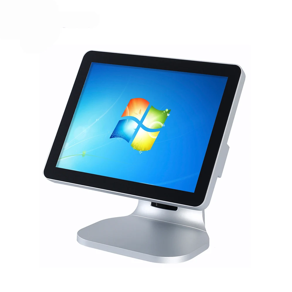 Aluminum Epos Hardware Flat LCD Touch Screen Retail Windows POS Terminal