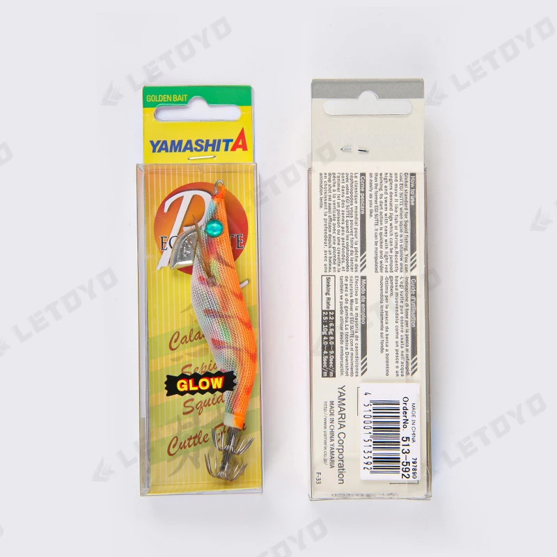 100# Original YAMASHITA squid jigs EGI SUTTE R NDX series luminous squid jigs hook japanese