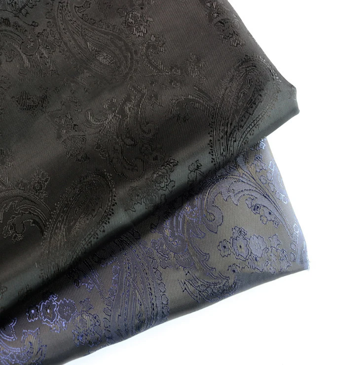 68D*120D Colorful Jacquard 90gsm Stocklots Customized Print 45% Viscose 55% Polyester Suit Lining Satin Fabric