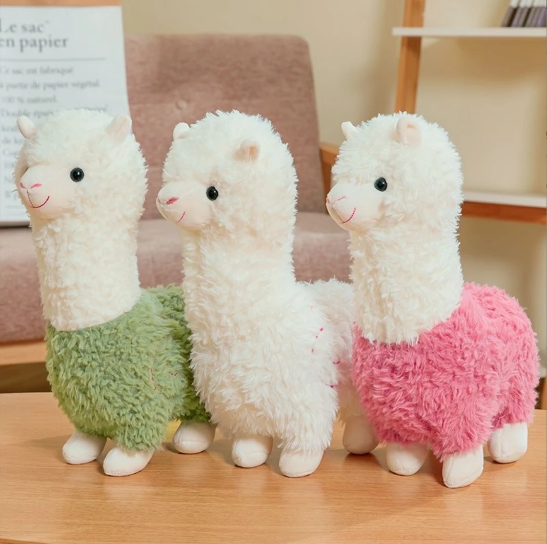 Creative Funny Grass Mud Horse Alpaca Doll Plush Toy Cute Doll Pillow Rag Doll Birthday Gift for Girls