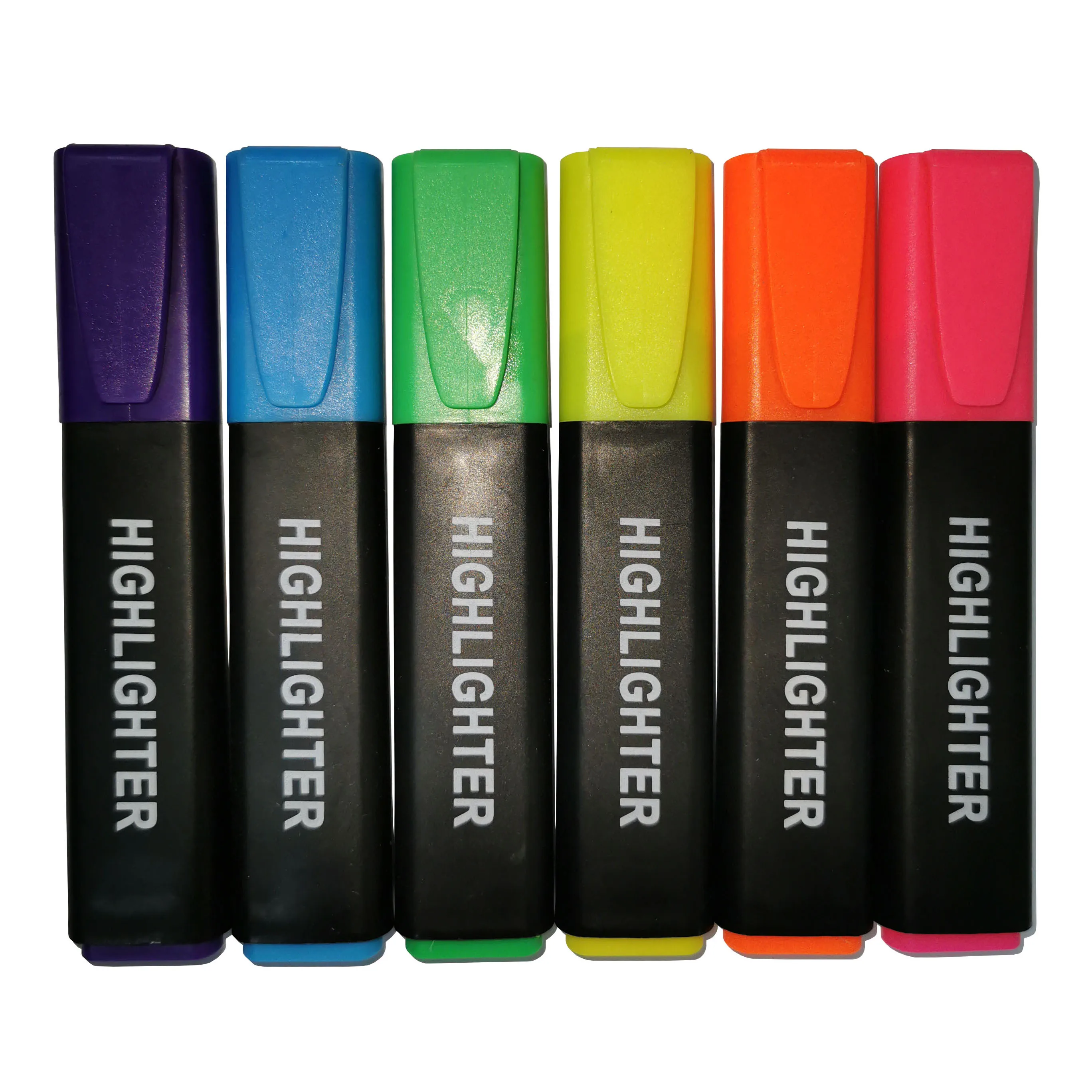 
High quality vivid color highlight ink pastel highlighters stationery pen 