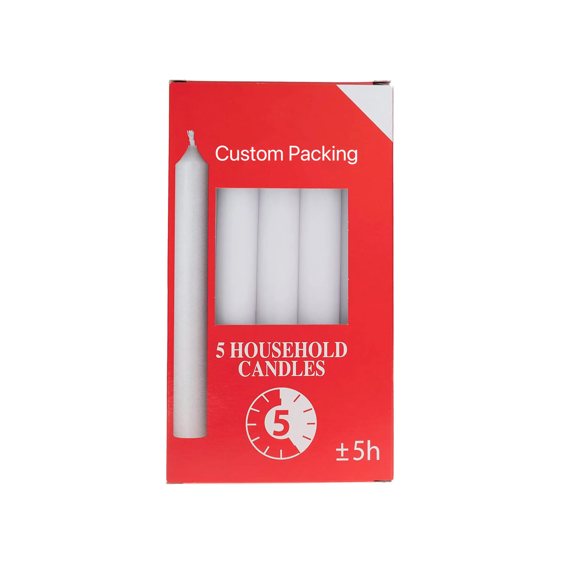 candle factory wholesale cheap wax white bright stick candle with 70% paraffin and 30% palm wax