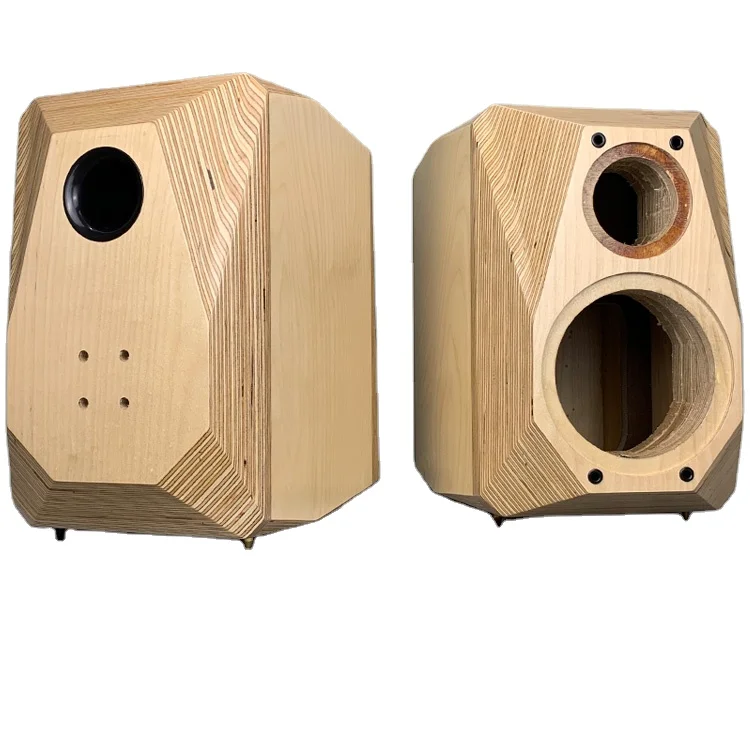 Y-034 5/6.5/8/10 inch Empty Speaker Cabinet Two Way Real Soild Wood Chassis/Case/Cabinet Bookshelf Speaker Classic DIY