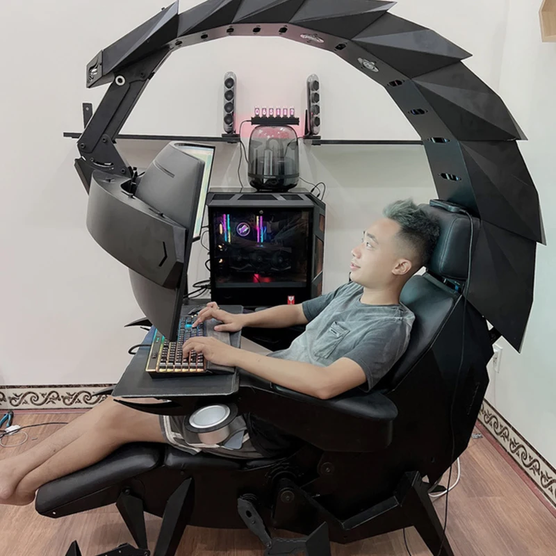 Ergonomic Adjustable Office Cover Gaming Case Pc Gamers Ryzen 5pc Cool Style Best Sales Gaming Chair Gaming Racing Chair Cockpit