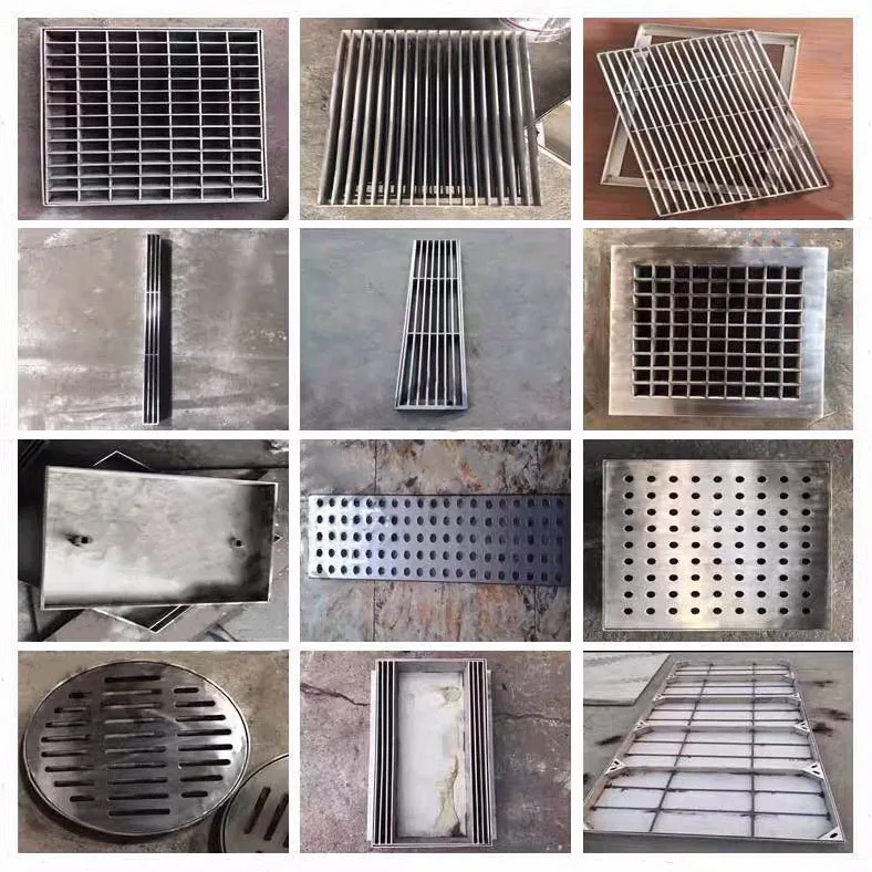 Пользовательский дренажный канал, хромированный напольный дренаж, Наружная решетка из нержавеющей стали, дренажный канал