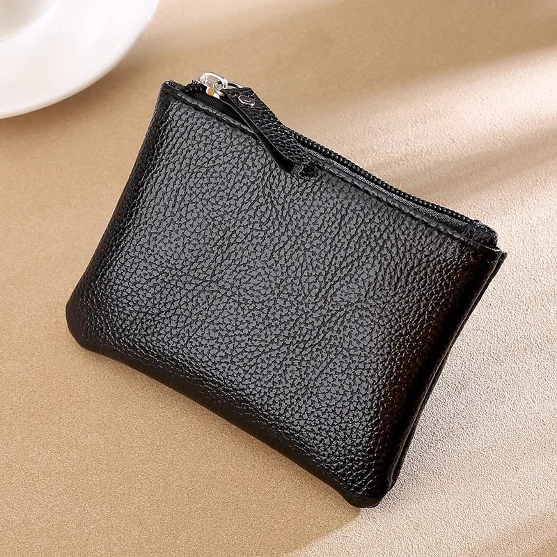 RU Fashion Zip Ladies Coin Purse Custom Short Small Mini PU Leather Women coin pocket Wallet