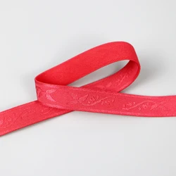 Custom Nylon Spandex Bands Logo Band Underwear Shoulder Elastic JACQUARD Elastic