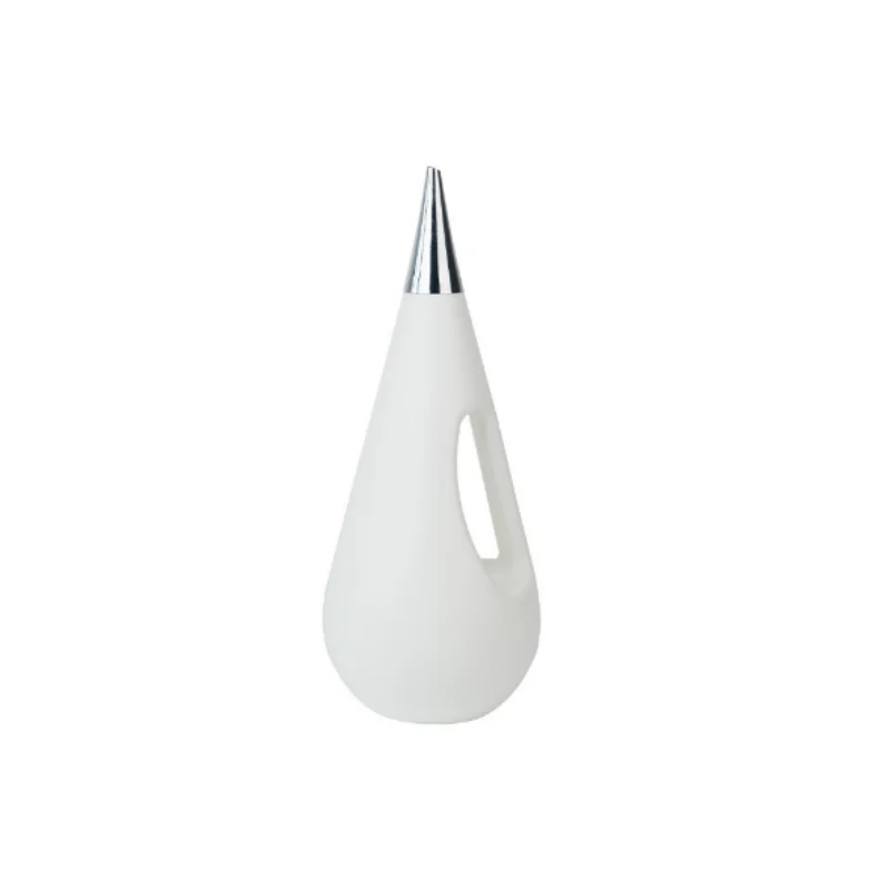 new design white tumbler shape 2L big capacity garden plastic watering can for flowers plant bonsai