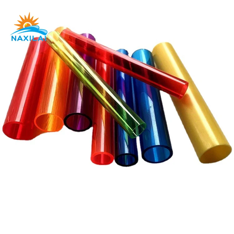 NAXILAI round polycarbonate led diffuser tube blue led tube polycarbonate 8 polycarbonate tube