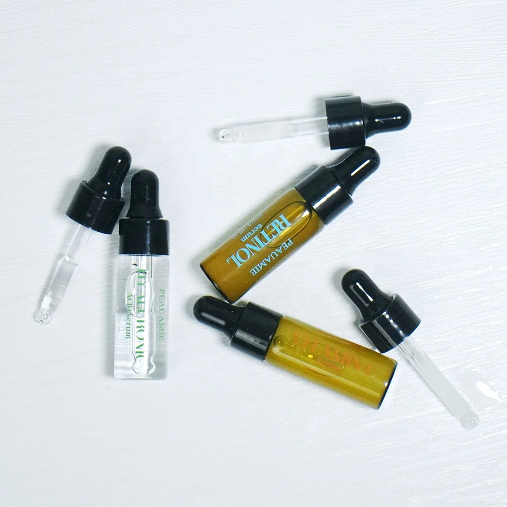 OEM 3 IN 1 Facial Serum Anti-Aging Wrinkle Whitening Skin Rejuvenating Travel Kit Vegan Vitamin C Face Serum