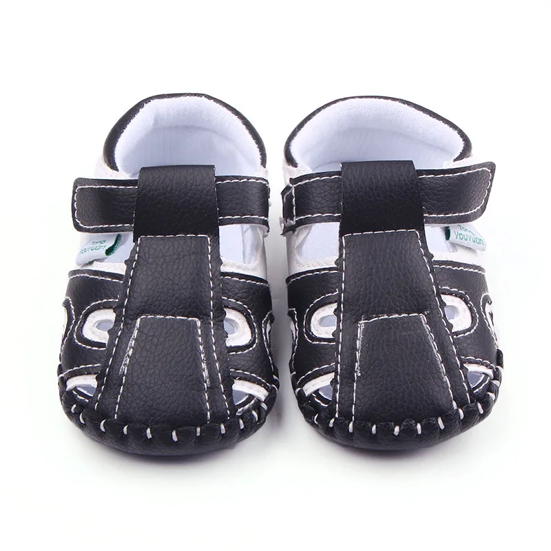 
TOP sale PU leather design colorful cotton fabric baby sandals in bulk 