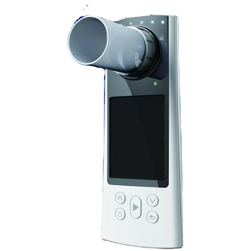 Портативный интеллектуальный цифровой спирометр с ЖК-дисплеем, объем 10 л, 2,8 дюйма, для тестирования функции легких