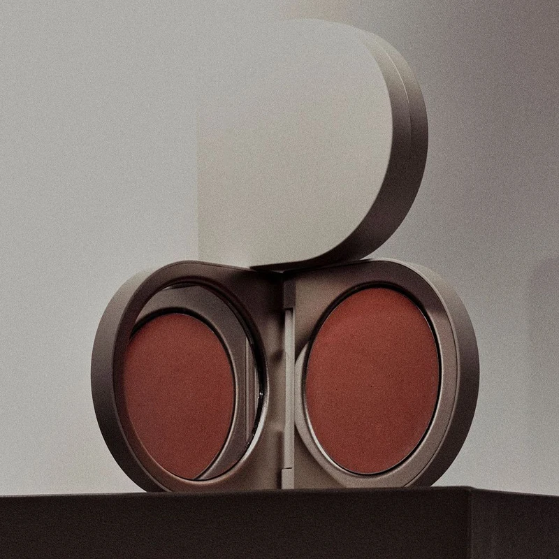 customize own logo brand unique vegan highlighter bronzer contour makeup loose powder blush makeup blush private label