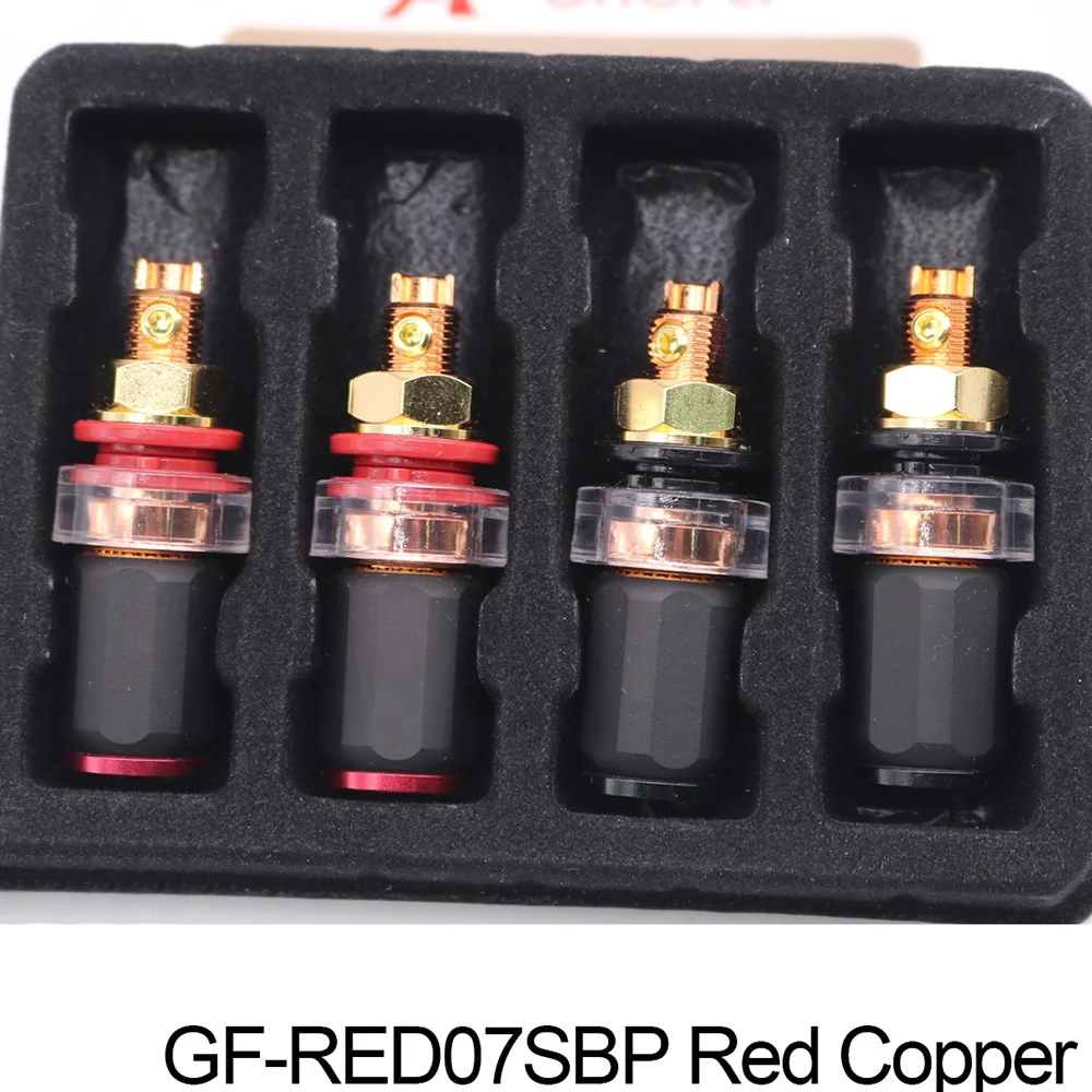 Adapter YIVO XSSH Audio High Quality HIFI Red Copper Electronic Female Banana Jack Socket Speaker Wire Terminal Binding Post